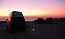 Blogparade: Wildcamping-Geschichten 11 Wohnmobil Am Strand, Sonnenuntergang
