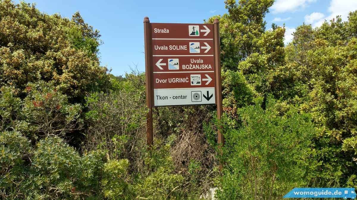 Mountainbike-Ausflug: Biograd-Pašman 8 Wegweiser