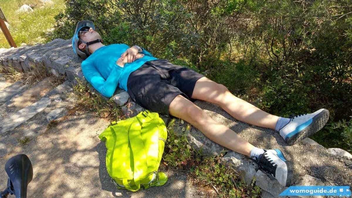 Mountainbike-Ausflug: Biograd-Pašman 11 Olya Ist MÜDe