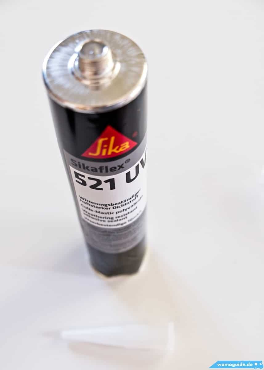 Den Radfazz-Fahrradträger In Der Heckgarage Einbauen 11 Sikaflex Silikondichtung