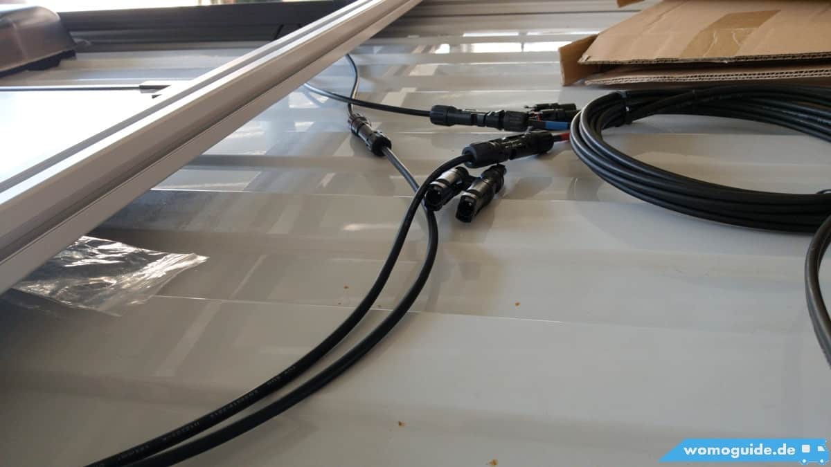 Verkabelung Solarmodule Am Wohnmobil-Dach