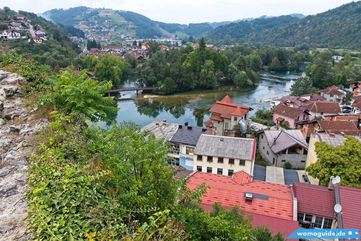Blick Von Der Festung In Bosanska Krupa