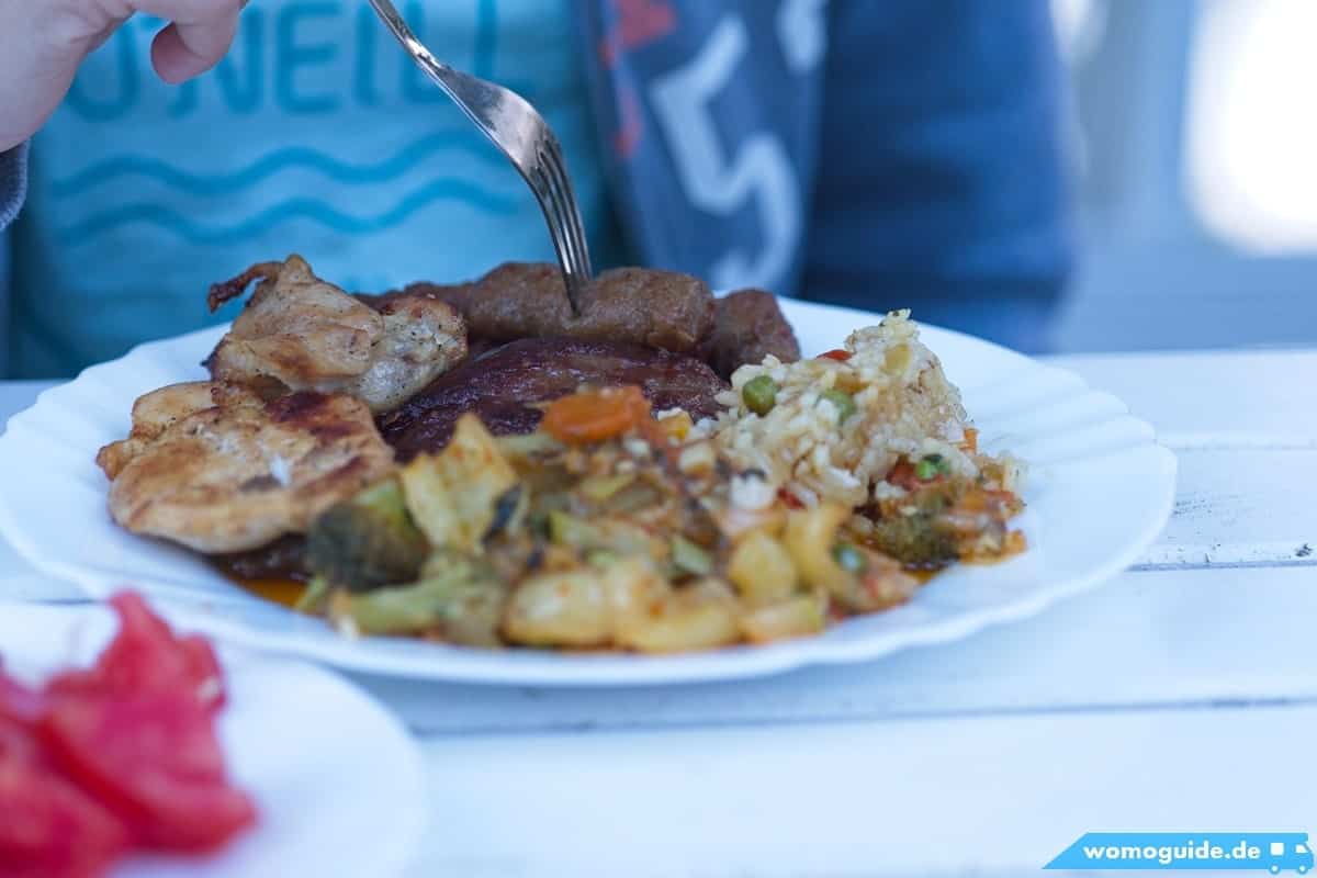 Abendessen Am Una-Camp