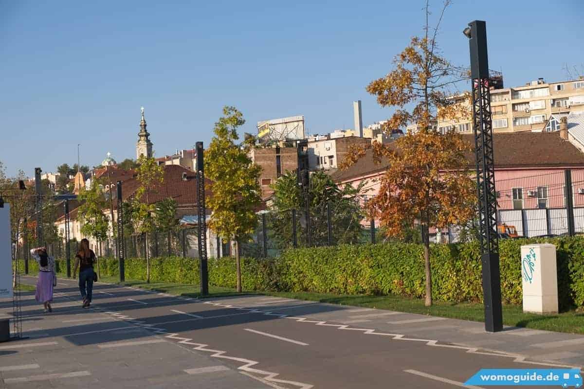 Belgrad Mit Dem Wohnmobil 16 Belgrade Waterfront: Radweg