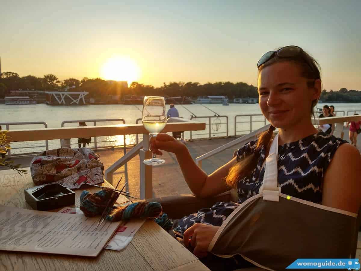 Belgrad Mit Dem Wohnmobil 32 Ein Teurer Glas Wein An Der Sava