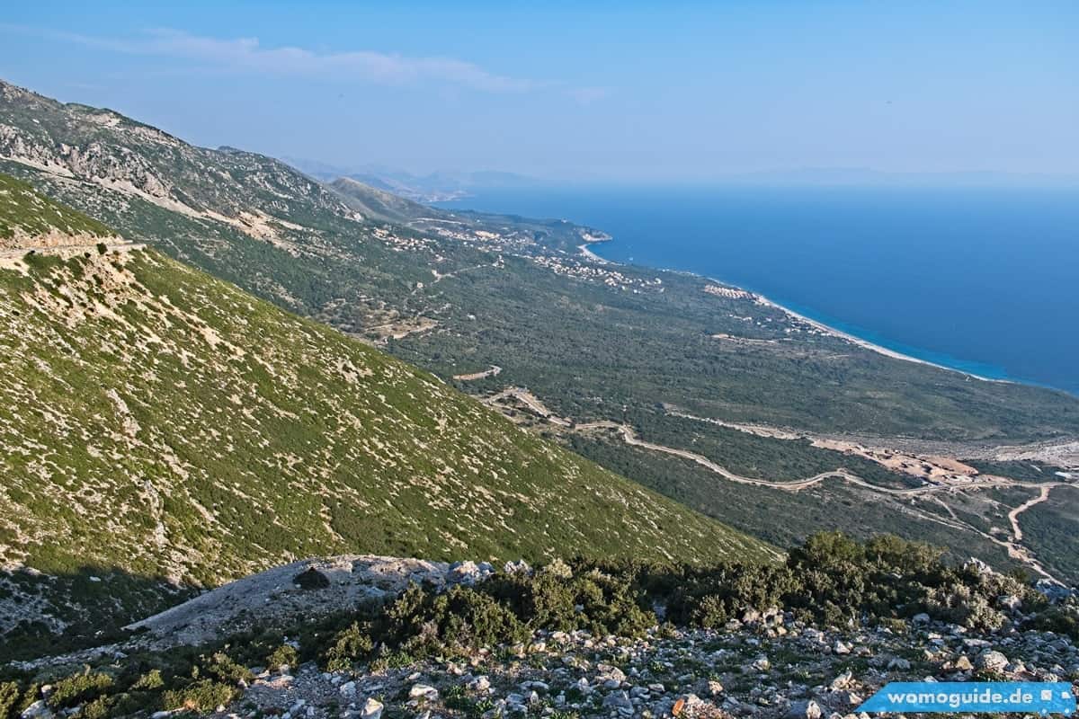 Mit Dem Wohnmobil Von Vlorë Über Den Llogara-Pass 8 Lloraga-Pass: Aussicht