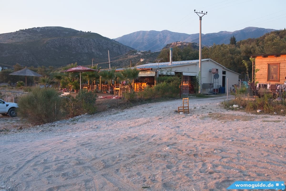 Mit Dem Wohnmobil Von Vlorë Über Den Llogara-Pass 19 Livadhi Beach (HimarË): Strand