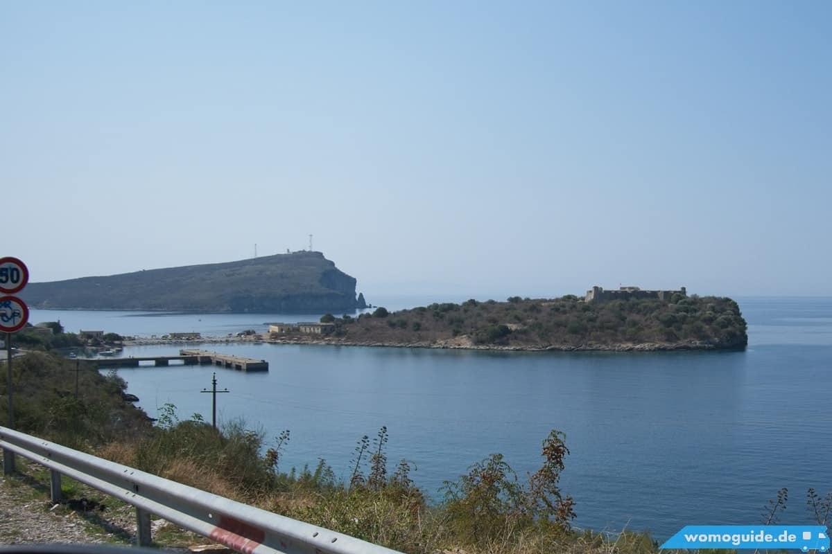 Südalbanien Mit Dem Wohnmobil: Sarande Und Butrint 5 Wohnmobil In Porto Palermo, Albanien