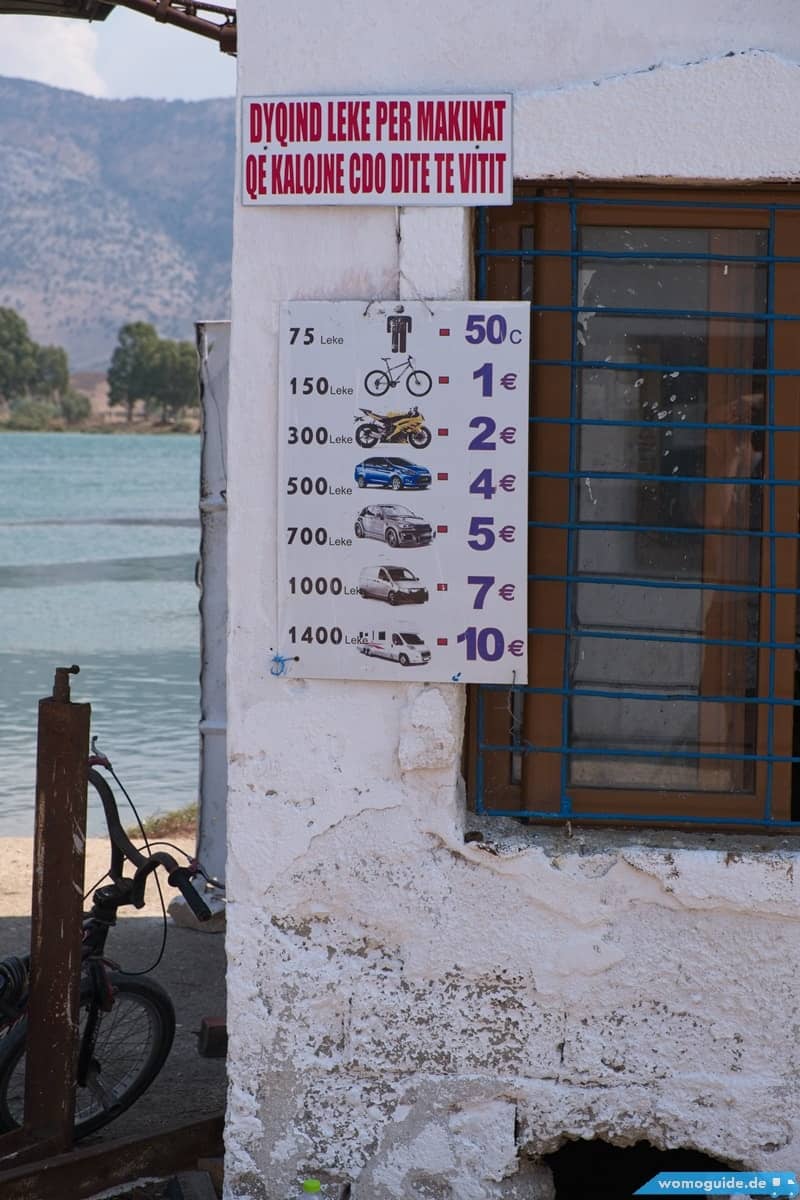 Südalbanien Mit Dem Wohnmobil: Sarande Und Butrint 13 SeilfÄHre Von Butrint: Preisliste