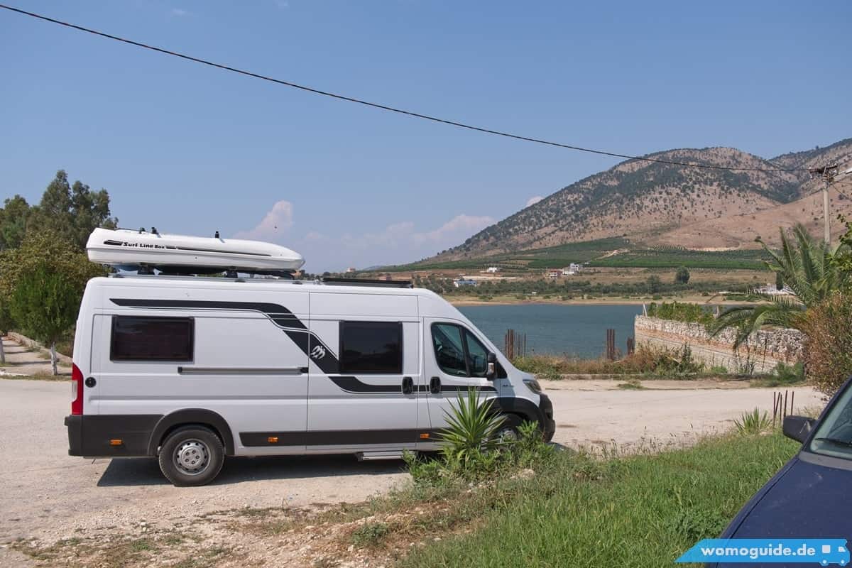 Südalbanien Mit Dem Wohnmobil: Sarande Und Butrint 21 Wohnmobil Am Strand