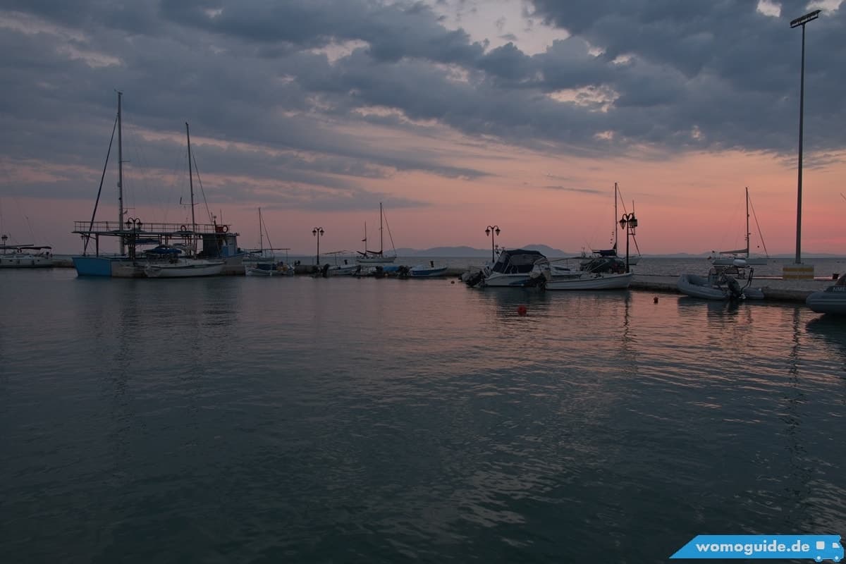 Abend In Sagiada: Hafen