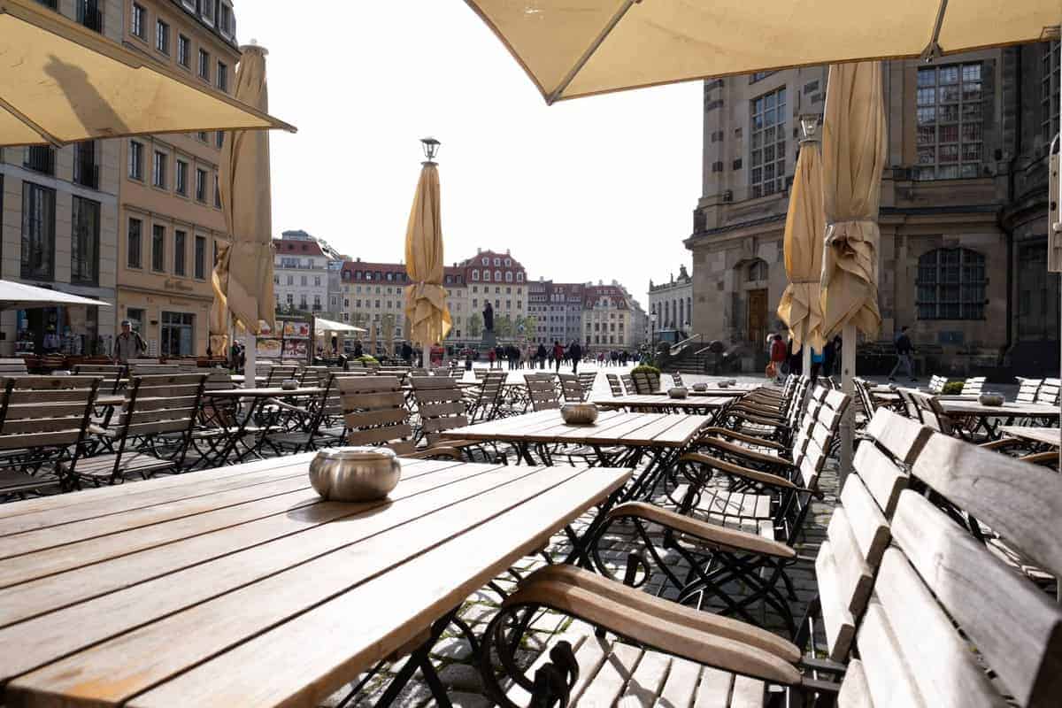 Dresden Mit Dem Wohnmobil 19 Gastgarten In Dresden, Deutschland