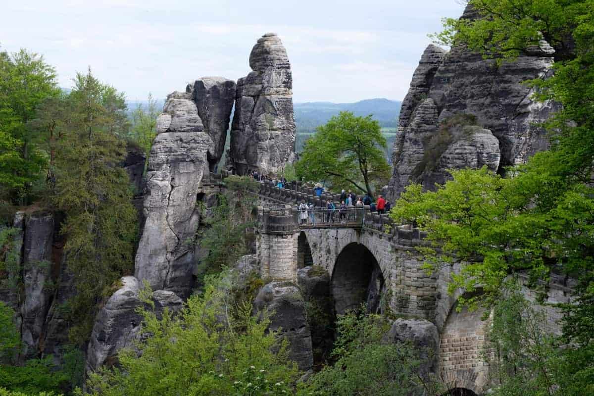 Die Basteibrücke in der sächsischen Schweiz