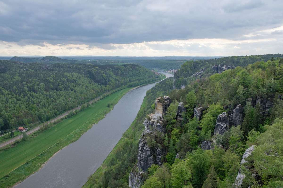 Elbe Von Der Bastei