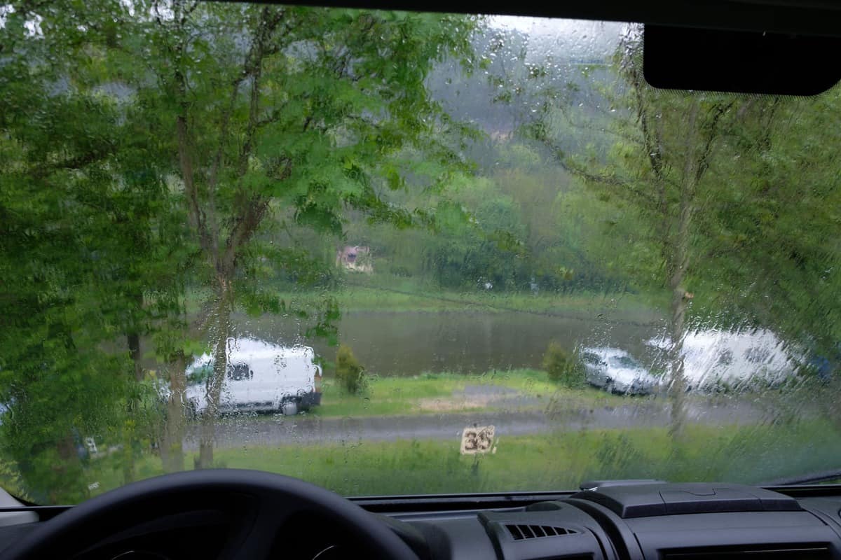 Blick Aus Dem Wohnmobil (Campingplatz Am Treidlerweg)