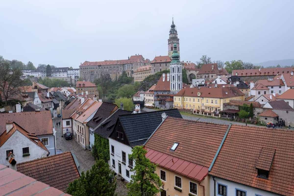 Blick Von Oben Auf Cesky Krumlov