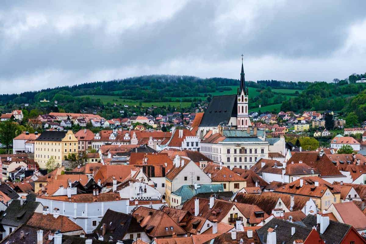 Aussicht Aus Schloss Cesky Krumlov