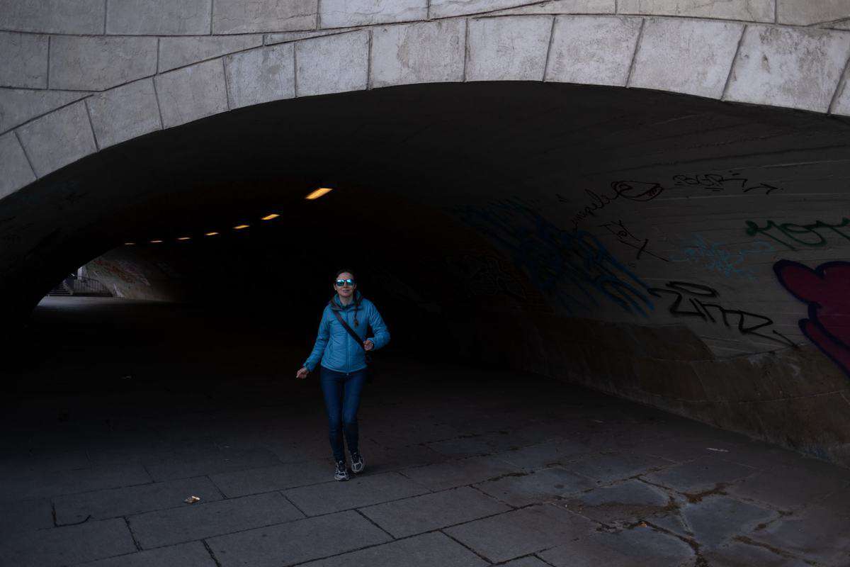 Berlin Mit Dem Wohnmobil 20 Gehweg Am Kanal In Der NÄHe Berliner Dom