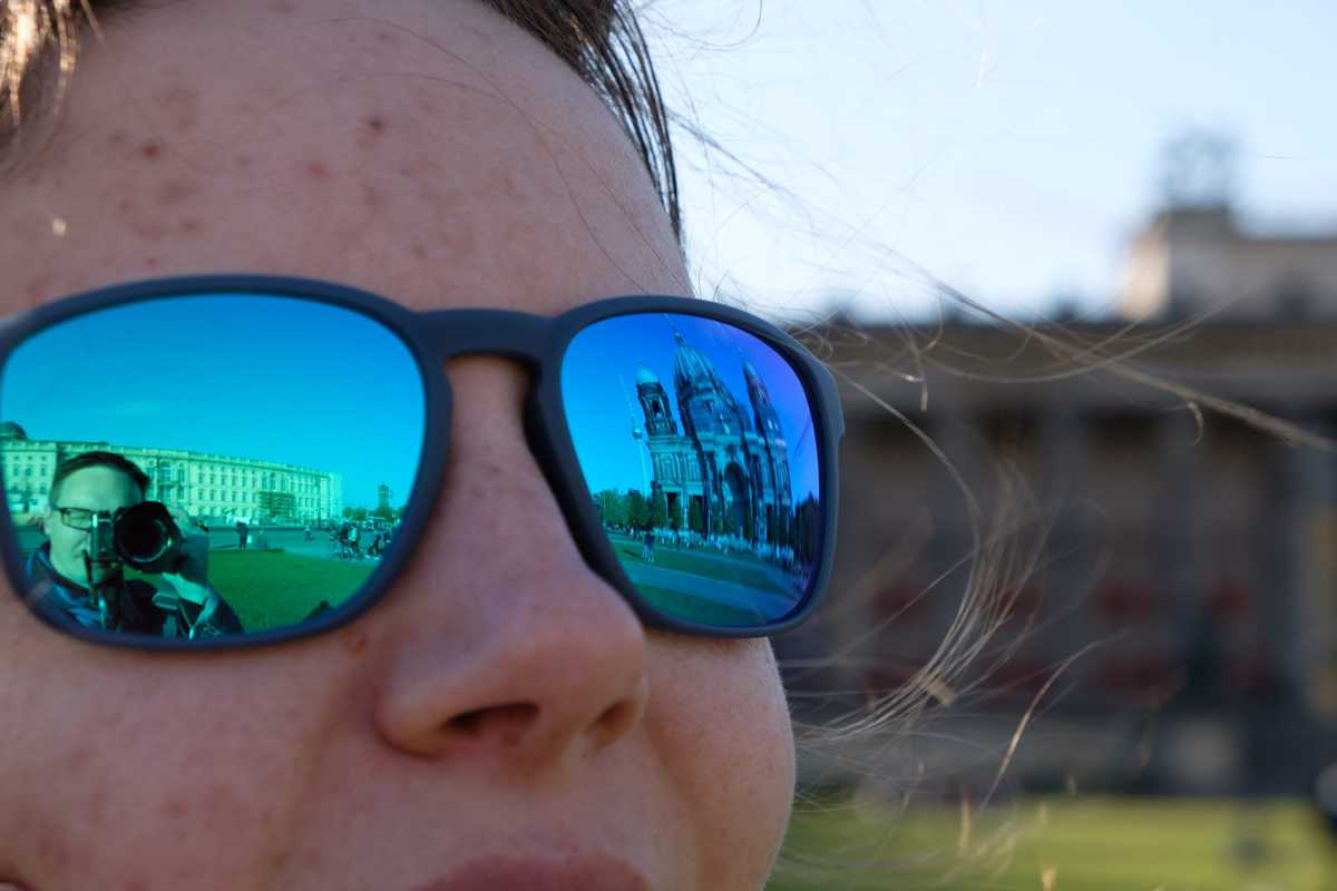 Berlin Mit Dem Wohnmobil 24 Reflexion Der Berliner Dom In Olyas Sonnenbrille