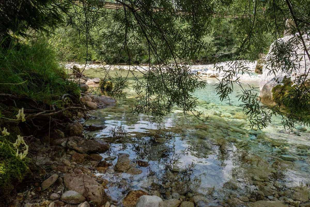 Glasklares Wasser Der Soca