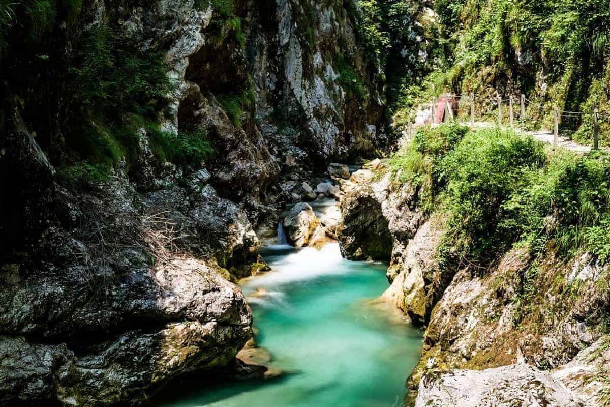 Die Soca In Der Tolmin-Klamm