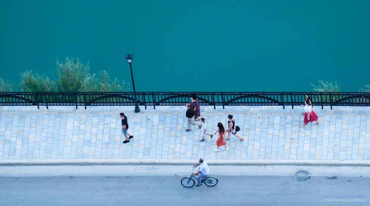 Blick Nach Unten Von Der Festung Von Berat