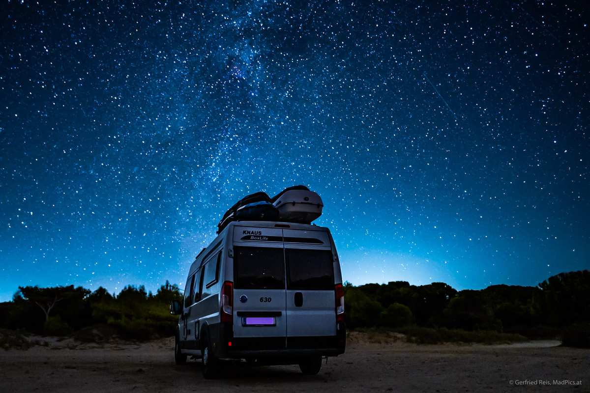 Camper Unter Einem Sternenhimmel