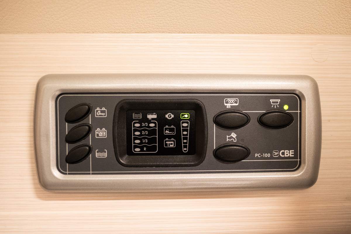 Elektro-Bedienpanel Im Wohnmobil