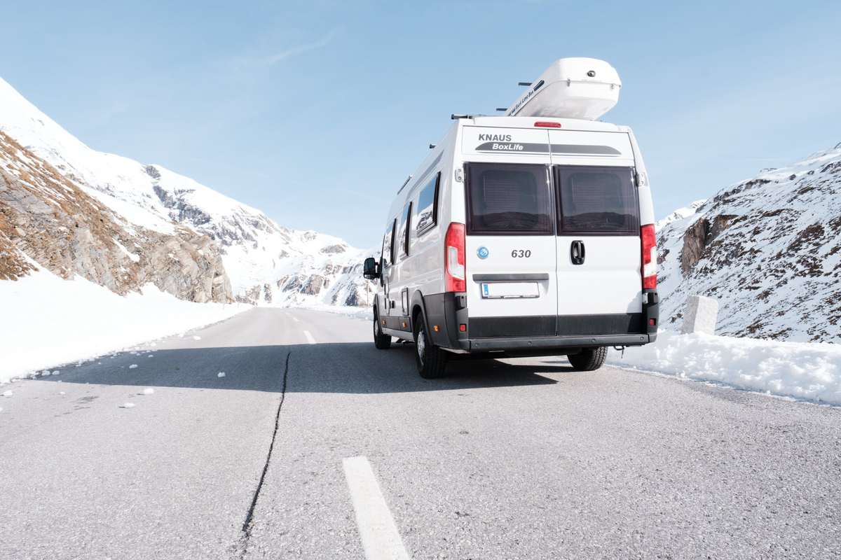 Wohnmobil Im Schnee