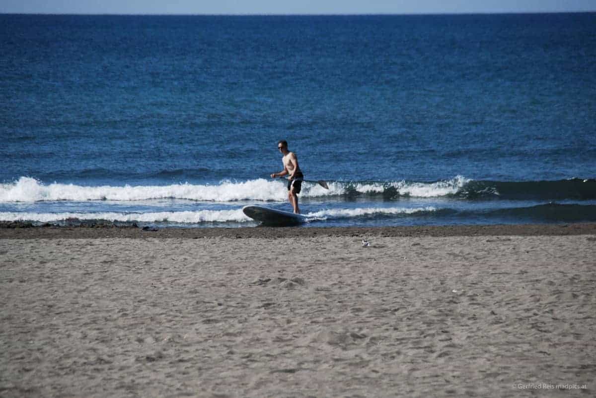 Sup Am Velika Plaza Beim Campingplatz Safari Beach