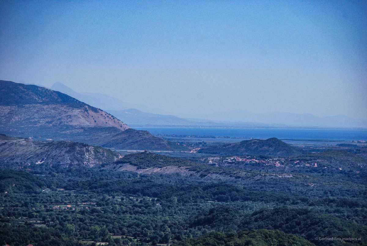 Blick Zum Velika Plaza Bei Ulcinj In Montenegro