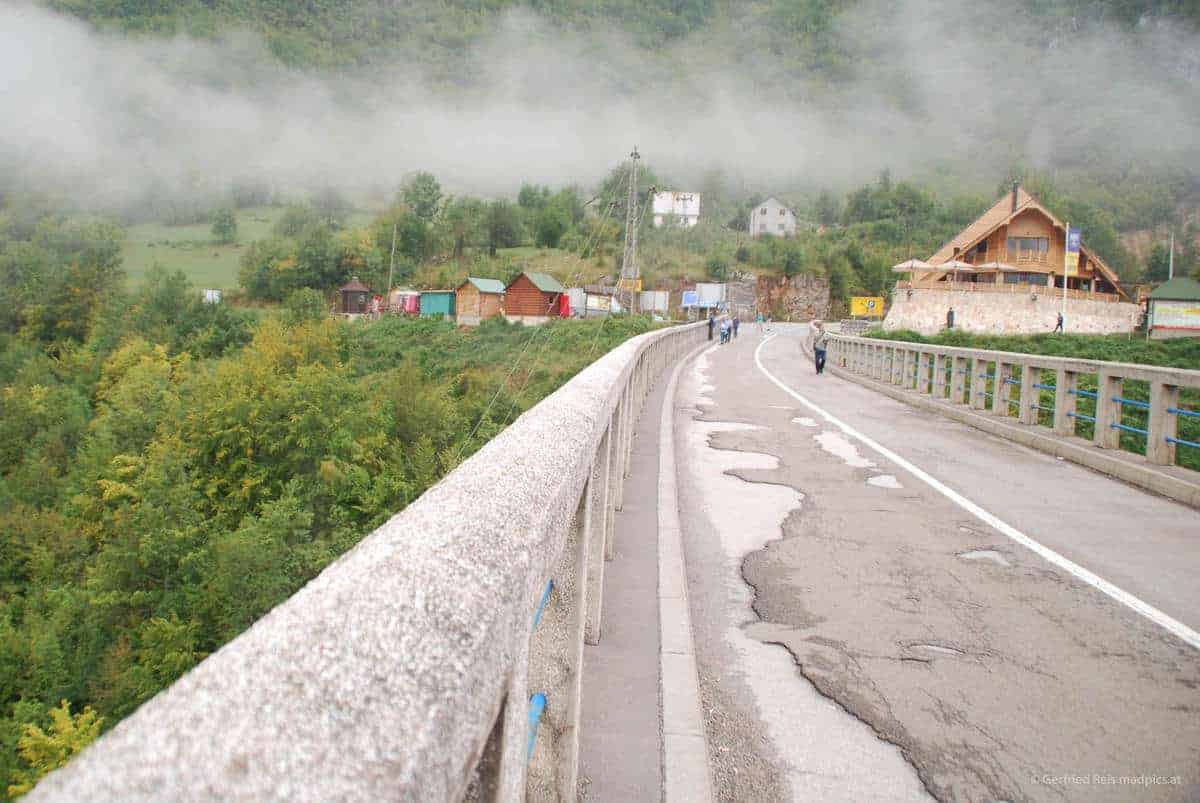 Blick Auf Die Tara Schlucht Von Der Đurđevića-Brücke