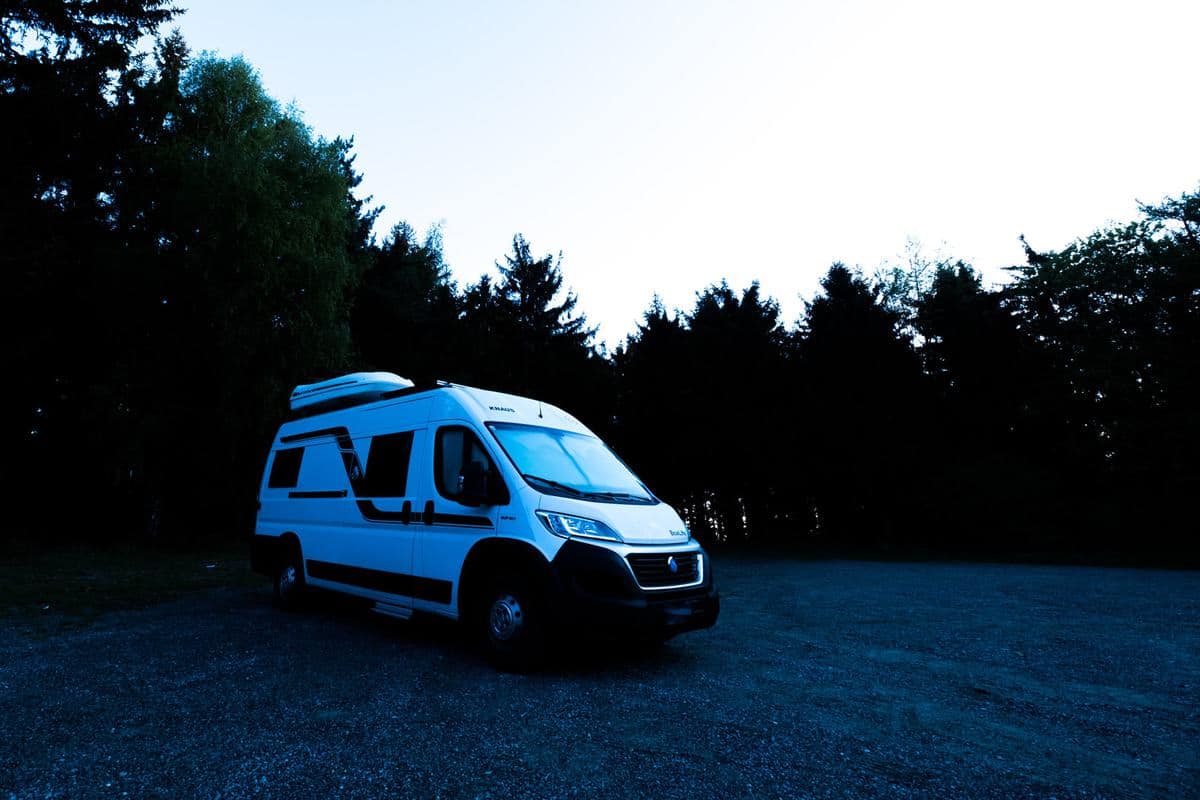 Erste Womo-Reise Nach Corona: Wandern Und Biken Im Günser Gebirge (Burgenland) 7 Völlig Alleine Im Wohnmobil Am Waldrand Des Günser Gebirges