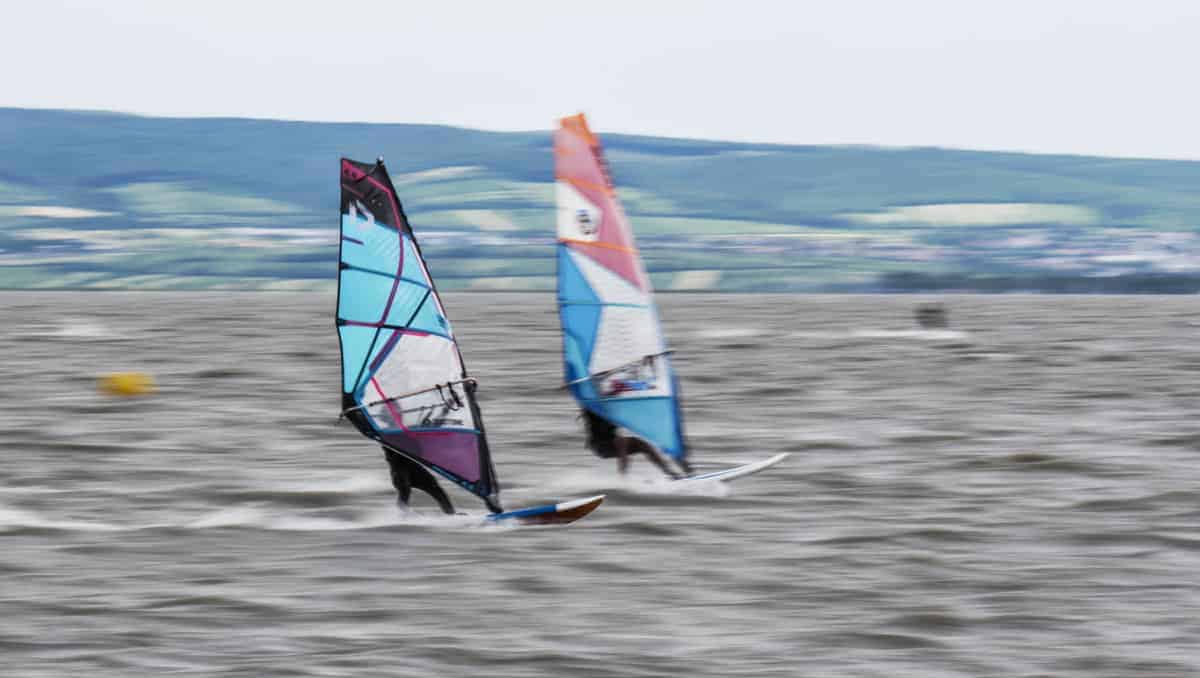 Windsurfer Am Neusiedler See