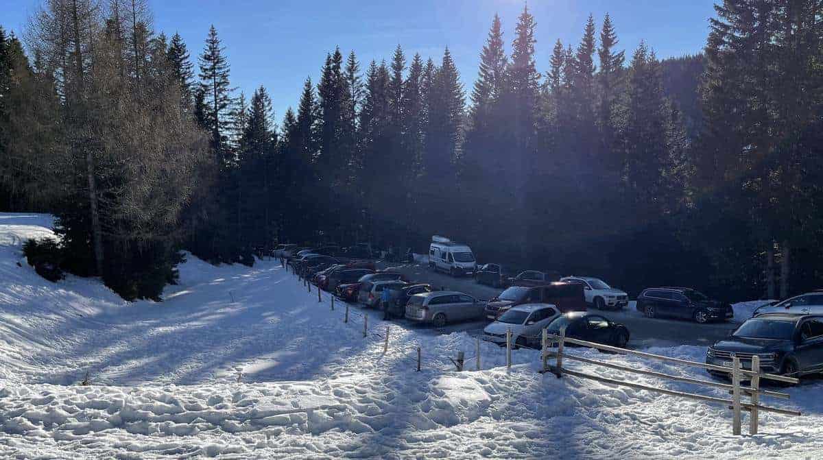 An Der Schipiste Mit Dem Wohnmobil