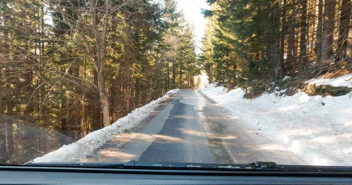Schneeketten Am Wohnmobil 4 Fahrt Mit Dem Wohnmobil Über Eis