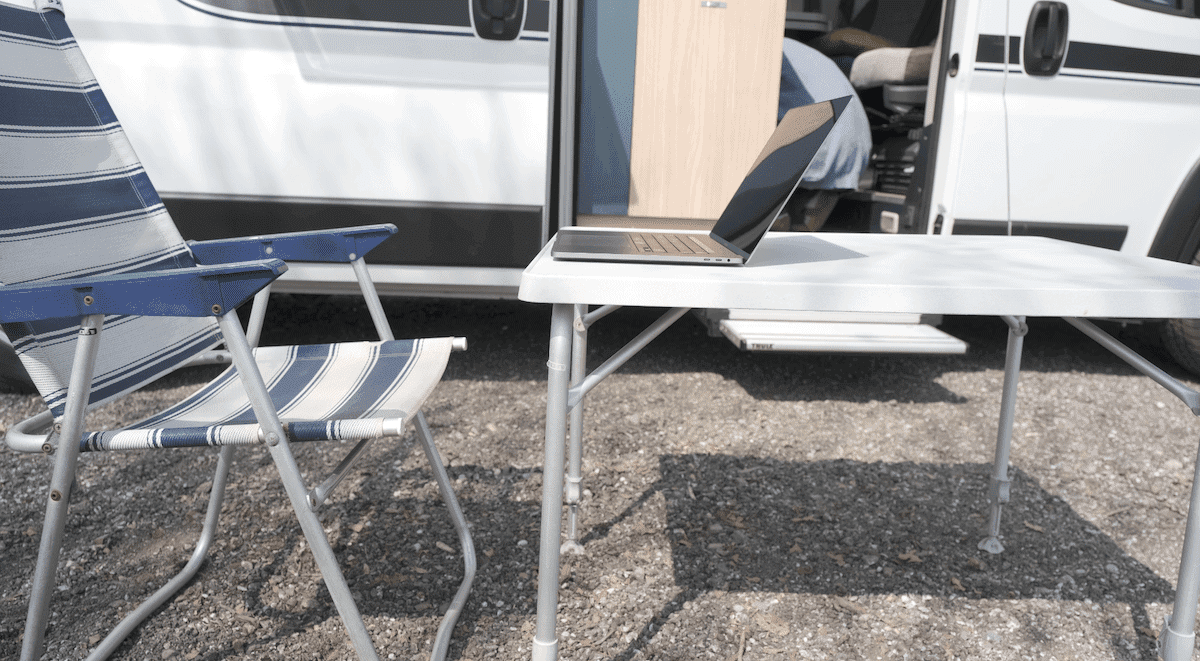 Arbeiten Ausserhalb Des Wohnmobils