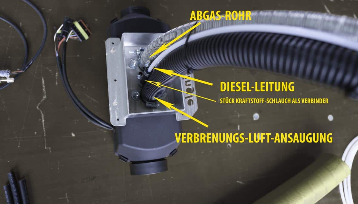 Vorbereitung Der Autoterm Außerhalb Des Campers