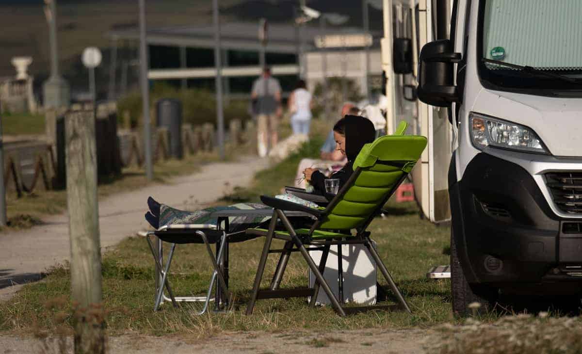 Am Stellplatz In Le Tr&Eacute;Port