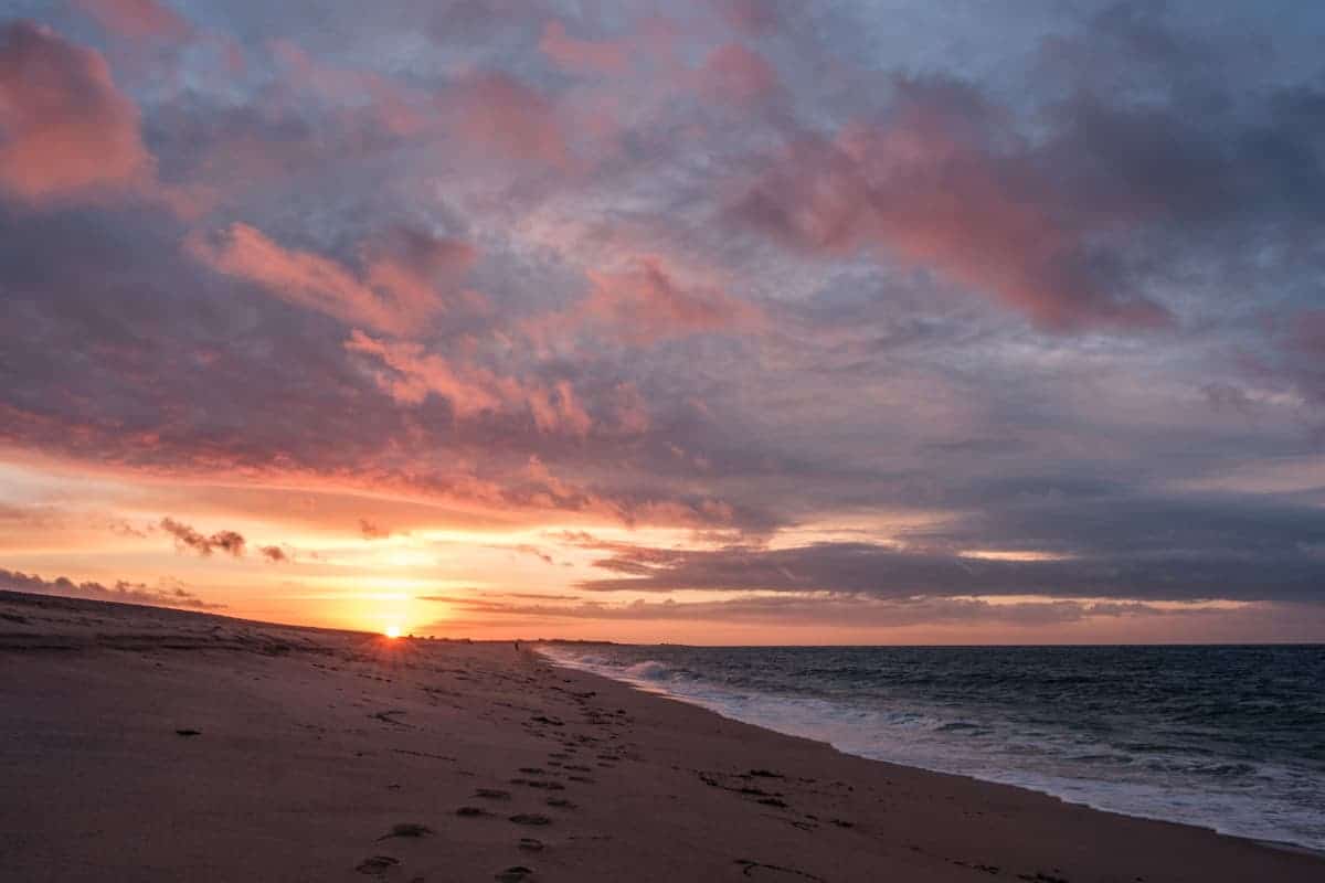 Cotentin Mit Dem Wohnmobil 25 Sonnenuntergang Normandie