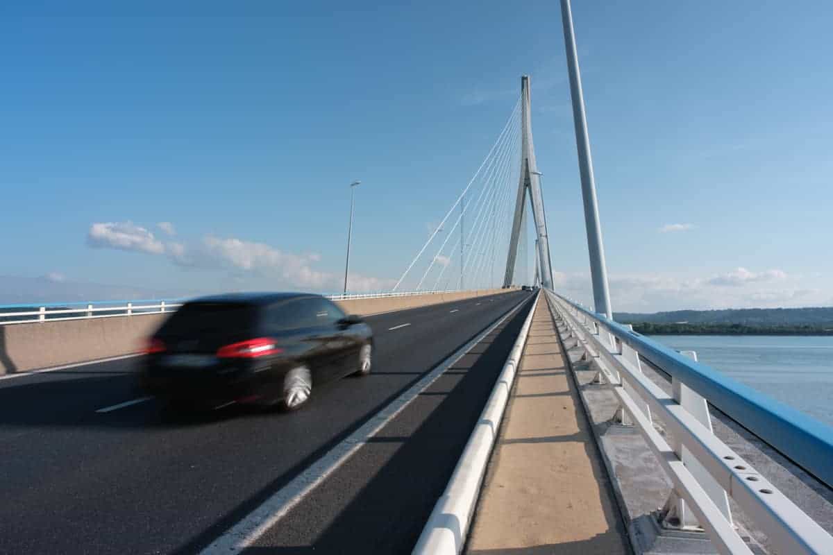Die Pont De Normandie: Zu Fu&Szlig; Ok, Per Fahrrad Kein Vergn&Uuml;Gen