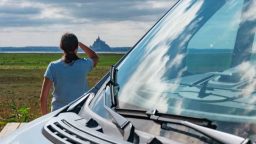 Der Mont-Saint-Michel Mit Dem Wohnmobil 72 Blick Auf Mont Saint Michel