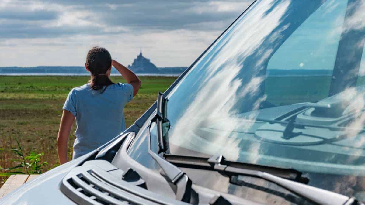 Der Mont-Saint-Michel Mit Dem Wohnmobil 22 Olyas Erster Blick Zum Mont Saint Michel