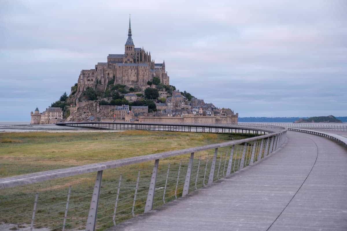 Der Mont-Saint-Michel Mit Dem Wohnmobil 10 Der Mont-Saint-Michel Am Ende Des Steges