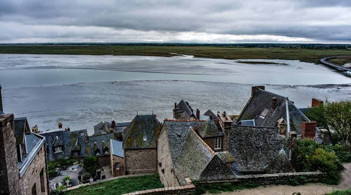 Der Mont-Saint-Michel Mit Dem Wohnmobil 2 Ausblick ÜBers Watt Vom Mont Saint Michel
