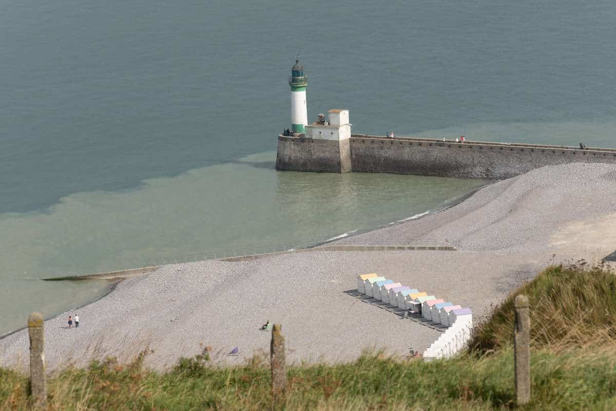 Aussicht Auf Den Leuchtturm Vor Le Tr&Eacute;Port