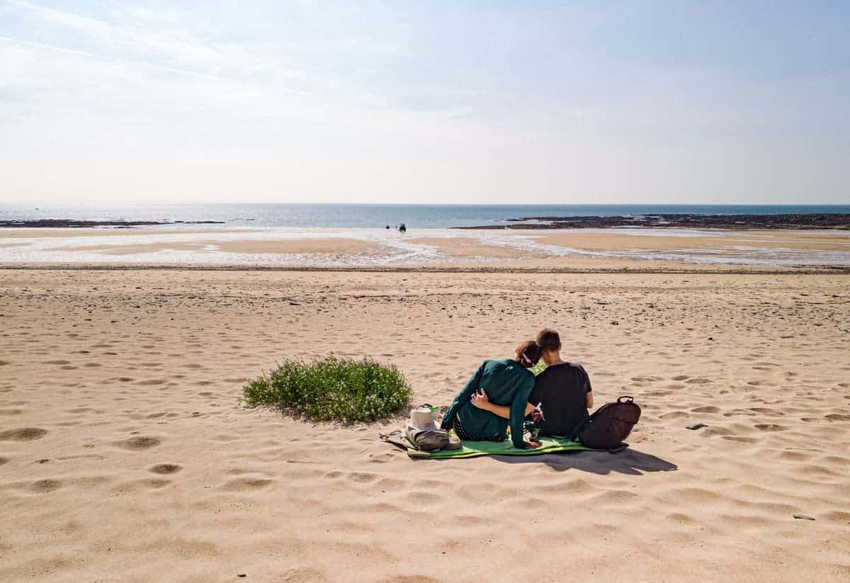 Alleine Am Strand (Cotentin)