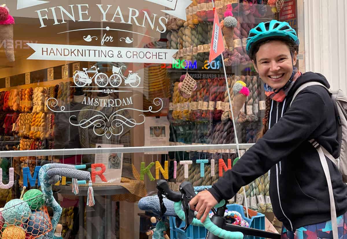 Mit Dem Fahrrad Zum Strickshop