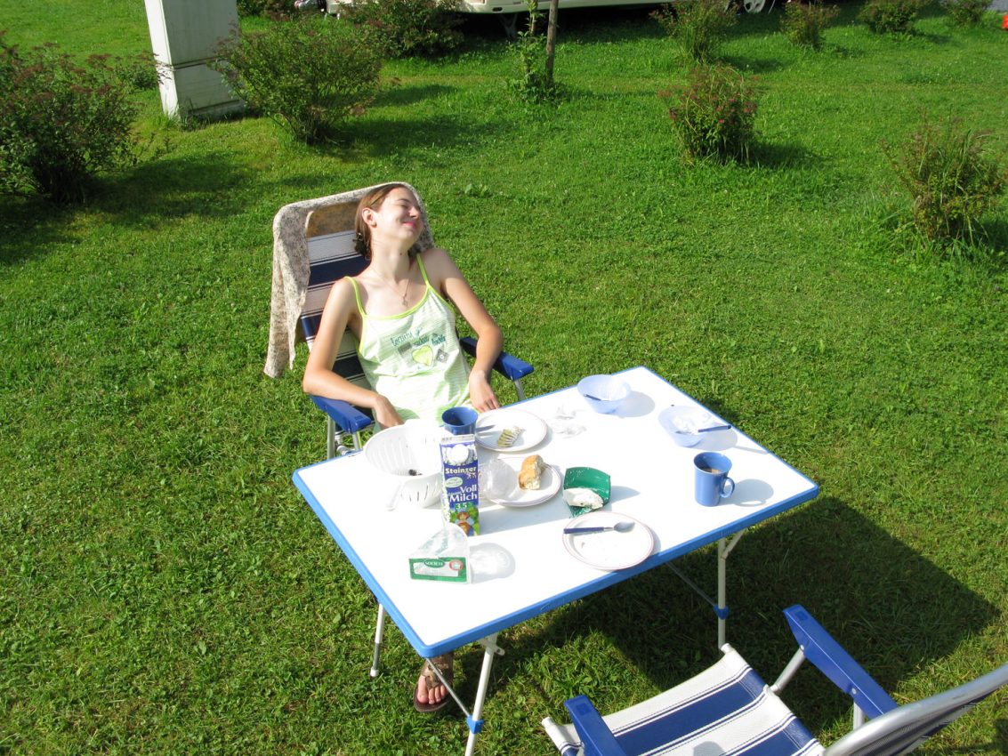 Olya Bei Unserer Ersten Wohnmobil-Reise