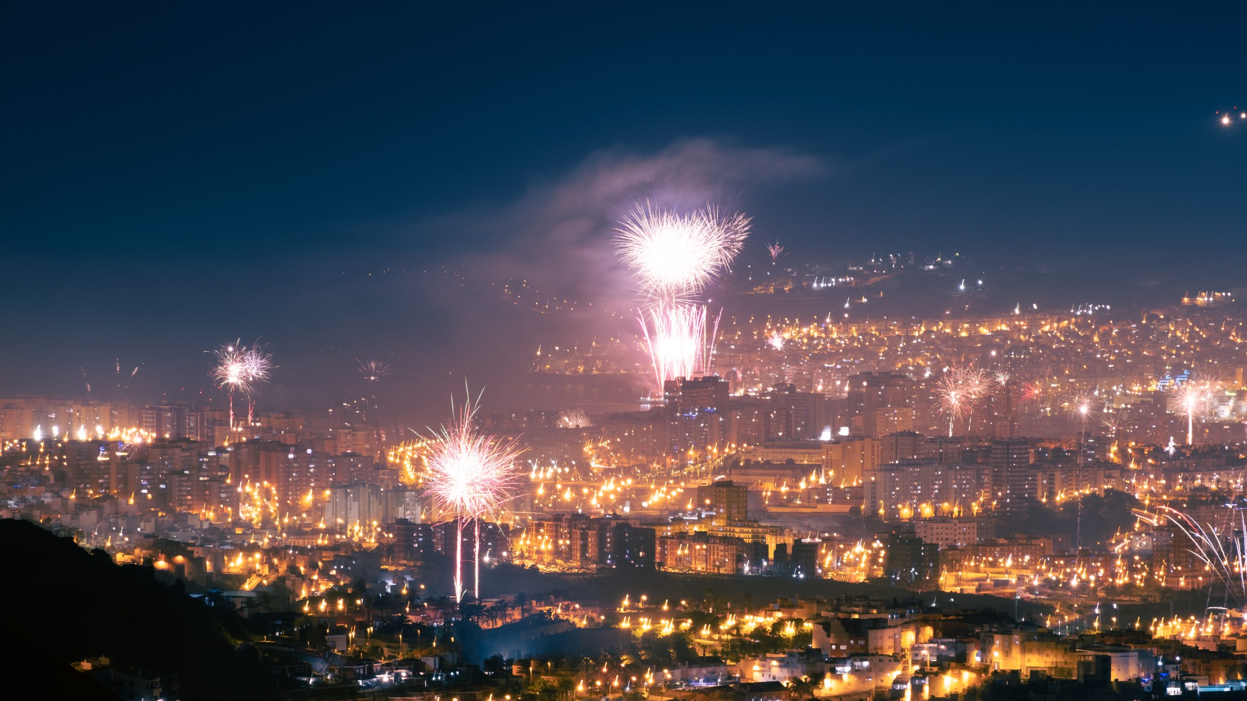 Silvesterfeuerwerk in Las Palmas de Gran Canaria Silvesterfeuerwerk in Las Palmas de Gran Canaria